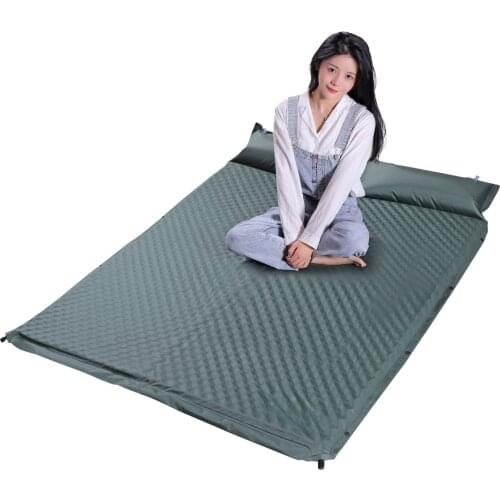 Free Shipping Double Automatic Inflatable Cushion Camping Camping Camouflage Outdoor Tent Moisture-proof Mat Thickened 5CM