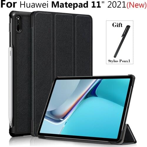 Tablet Cover For Funda Huawei Matepad 11 Case 2021 Folding PU Leather Smart Cover For Huawei Matepad Case MatePad 11 Cover