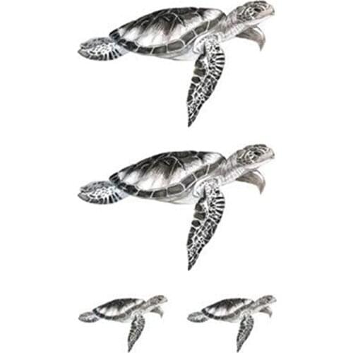 Tortoise Turtle Temporary Tattoo Sticker Waterproof Teens Kids Boys Girls Shoulder Arm Fake Tattoos 10.5X6cm