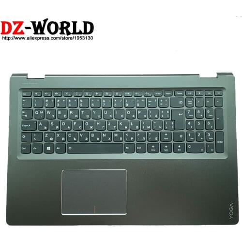 Black Palmrest Upper Case With Bulgaria Backlit Keyboard Touchpad for Lenovo Ideapad Yoga 510-15ISK Yoga 510-15IKB 5CB0L66062