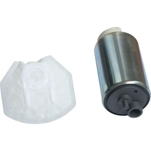 Motorcycle Electric Fuel Pump w/ Strainer For Kawasaki/Suzuki Vulcan Versys KX100 KX250 KX85 KX450F Ninja HFP-386 TP-035