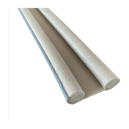 Flexible Door Seal Strip Draught Excluder Noise Reduction Dust Blocker Gray