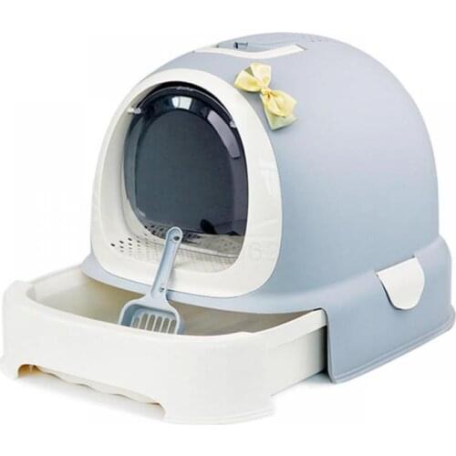 Cat Sand Pot Fully Closed Cat Toilet Large Anti-splash Closed Drawer Type Cat Salad Dung Pot Cat Products