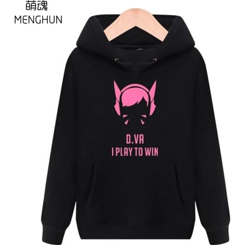 Hot game hoodies game character lovely DVA outline printing D.VA cute hoodies gift for game fans European size hoodies ac188
