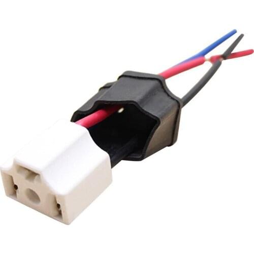 H4 9003 Ceramic Wire Wiring Car Head Light Bulb Lamp Harness Socket Plug