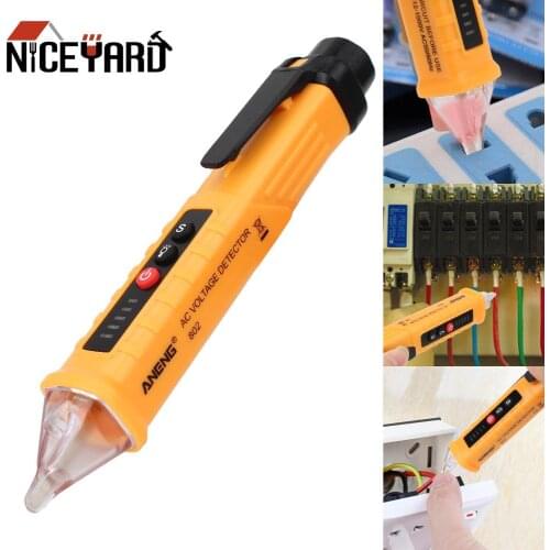 Meter Tester Pen Smart Non-Contact 12-1000V VC1010 Digital AC/DC Voltage Detectors Current Sensor Tester