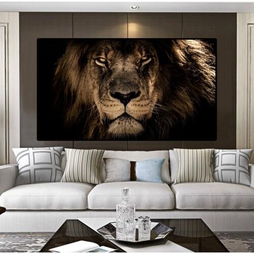 MUTU Large Size Animal Art Paintings Monkey On the Wall Art Posters and Prints Nordic Art Animals Art Picture for Living Room