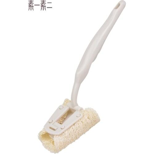 Luffa Wash Wok Brush Long Handle Brush Pot Artifact Dishwashing Brush Kitchen Brush Wok Brush Cleaning Brush
