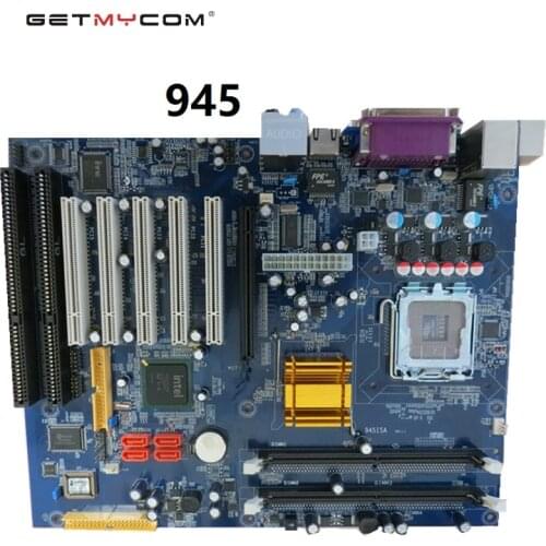 Getmycom945 minboard 2 isa with 2network card 5 pci 775 pin industrial motherboard E7400/7500 Processor+2G RAM Intel LGA775 ATX