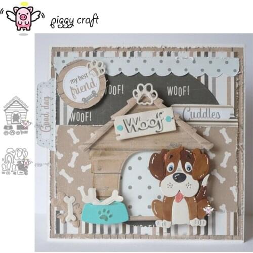 Piggy Craft metal cutting dies cut die mold Dog nest house decoration Scrapbook paper craft knife mould blade punch stencils die