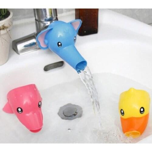 Lovely Cartoon Faucet Extender for Kids Hand Washing In Bathroom Sink Accessories Kitchen Convenient for Baby Washing Helper