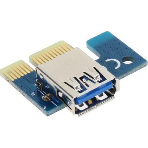 Mini USB3.0 Graphics Card Riser Card PCI-E 1X To 16X Mining Extension Adapter Mining Extender Mining Accessories