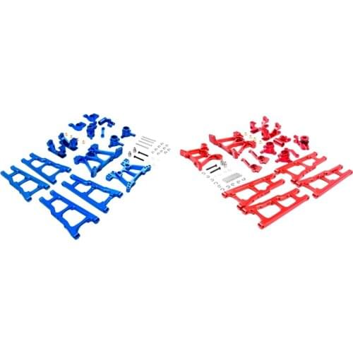 W001 Upgrade Metal Chassis Arm C Seat Rear Stub Axle Parts Kit for Traxxas SLASH 4X4 1/10 RC Car Truck Parts