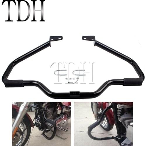 Motorcycle 1 1/4" Engine Guard Highway Crash Bar For Harley Dyna Super Wide Glide Street Fat Bob FXDF CVO 2006-2017