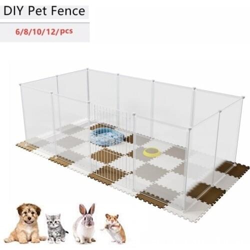 Dog Fences Pet Playpen DIY Animal Cat Crate Cave Multi-functional Sleeping Playing Kennel rabbits guinea pig Cage Dog House