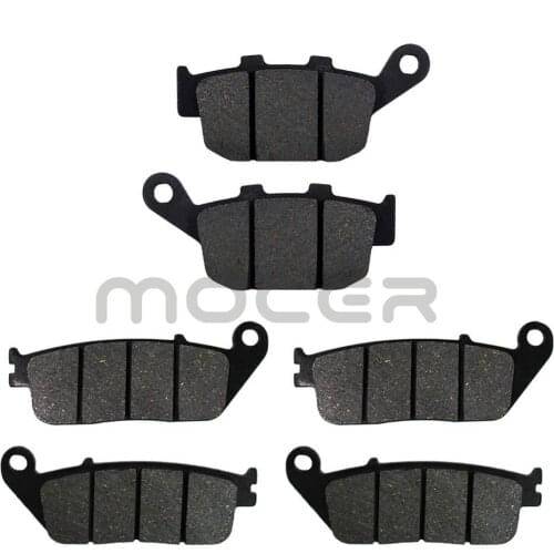 Motorcycle Front + Rear Brake Pads Disks for Kawasaki KLE 650 Versys / LT (ABS/Non ABS) (15) KLF650 LT142-142-140