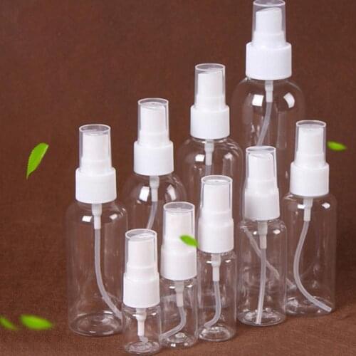 Portable Travel Mini Transparent Plastic Empty Cosmetic Sample Spray Bottle Makeup Moisture Atomizer perfume Bottle
