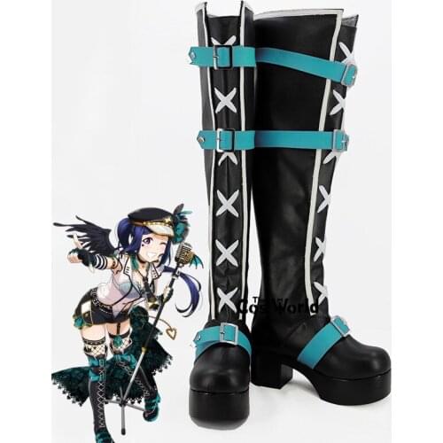 LoveLive!Sunshine!! Aqours Punk Rock Awaken Matsuura kanan Anime Customize Cosplay Shoes Boots