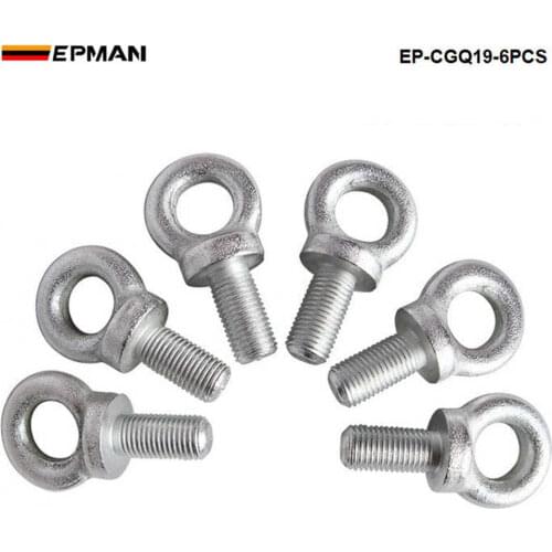 Seat Harness Eye Bolts size:7/16 Set Of 6PCS For Racing Seat Safety Belt Harness For BMW E30 M20 325 325i 6c EP-CGQ19-6PCS