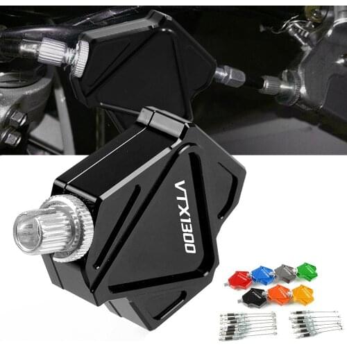 For HONDA VTX1300 VTX 1300 2003 2004 2005 2006 2007 2008-2010 Easy Pull Clutch Levers CNC Aluminum Stunt Clutch Cable System