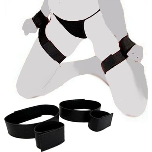 Sex SM Adults Games BDSM Bondage Slave Handcuffs Thigh Restrictions Adjustable Leg Ankle Cuffs Sex Flirt Sexual Toys For Couples