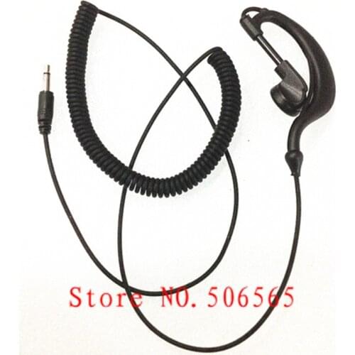 Listen only the elastic earhook headphone with 3.5mm plug for HYT Motorola etc walkie talkie