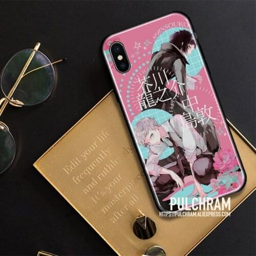 Shin Soukoku Atsushi Ryuunosuke Glass Silicone Phone Case Cover Shell For IPhone SE 7 8 Plus X XR XS 11 12 Mini Pro Max Sumsung
