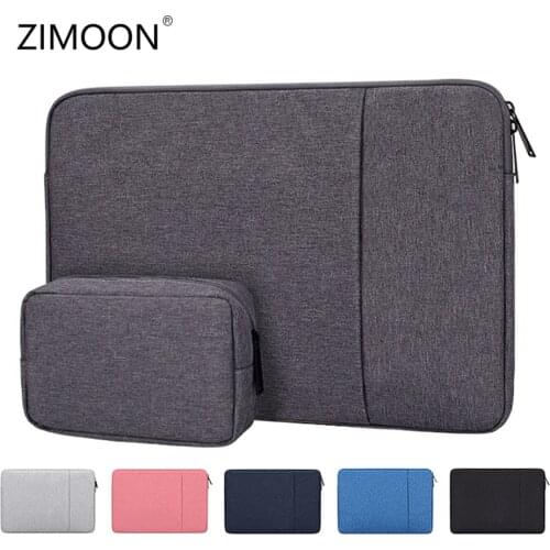 Laptop Sleeve Bag with Pocket for MacBook Air Pro Ratina 11.6/13.3/15.6 inch 11/12/13/14/15 inch Notebook Case Cover for Dell HP
