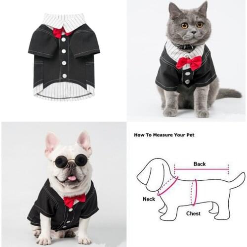Dog Wedding Suit Boy Dog Clothes Tuxedo Party Pet Clothing Cat Poodle Bichon Pomeranian Schnauzer Pug French Bulldog Coat Outfit