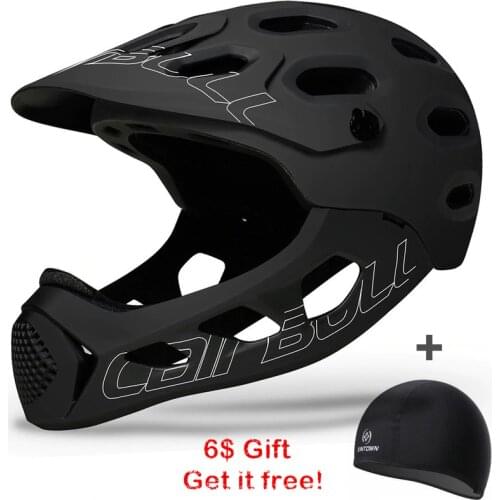 Ultralight Mountain Bicycle Helmet Down Hill Full Face Helmet Inte-Molded TRAIL BMX Cycling Helmets Cairbull MTB TT Helmets