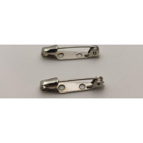 10pcs 25mm Front Baffle Brooch Clip Base Pins Safety Pins Brooch Settings Blank Base for DIY Jewelry Making Supplies