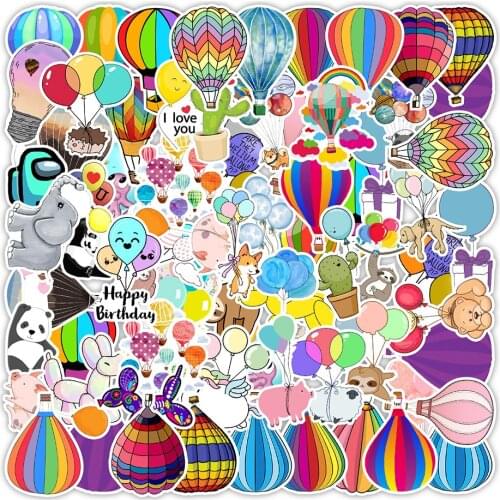 10/50PCS Ballon Graffiti Stickers For Laptop Notebook Skateboard Computer Luggage Decal Sticker