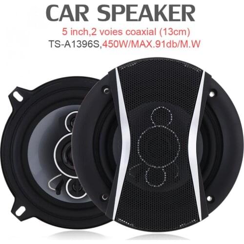 2 Pcs 5 Inch 450W 91dB Car HiFi Coaxial Speaker Vehicle Door Auto Audio Music Stereo Full Range Frequency Speakers