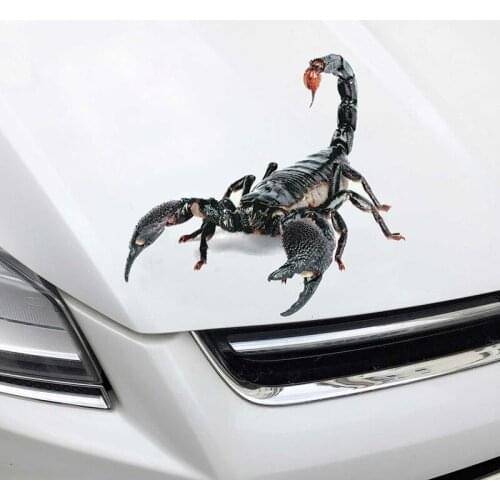 3D PVC Car Sticker Lizard Scorpion Spider Car Body Window Sticker Decal NJ88
