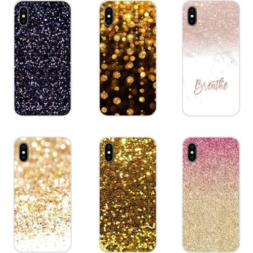 Accessories Phone Shell Covers Kawaii Gold Confetti Dots For Xiaomi Mi4 Mi5 Mi5S Mi6 Mi A1 A2 A3 5X 6X 8 CC 9 T Lite SE Pro