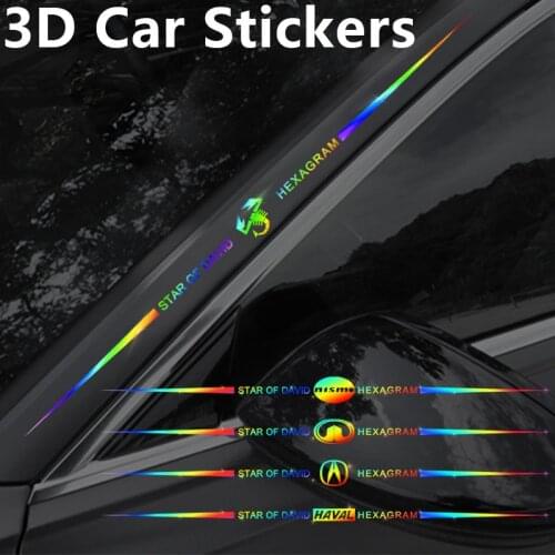 1pcs Car Decorative Reflective Sticker Stying Auto Accessories Goods For Audis A3 8P A4 B6 B7 B8 A5 A6 C5 C6 C7 Q5 Q7 A1 A2 TT