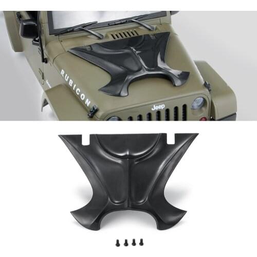 AXSPEED Anger Engine Top Fire Cover For 1/10 Rc Crawler Car Trx4 Axial Scx10 Wrangler Machine Cover The Hood Engine Cover