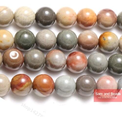 Free Shipping Natural Ocean Sea Stone Beads 15" Strand 4 6 8 10 12 MM Pick Size For Necklace Bracelet Making OSB01