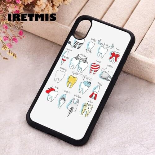 Iretmis 5 5S SE phone cover cases for iphone 6 6S 7 8 Plus X Xs XR 11 12 Mini Pro Max Dentist Dental Definitions Teeth Tooth