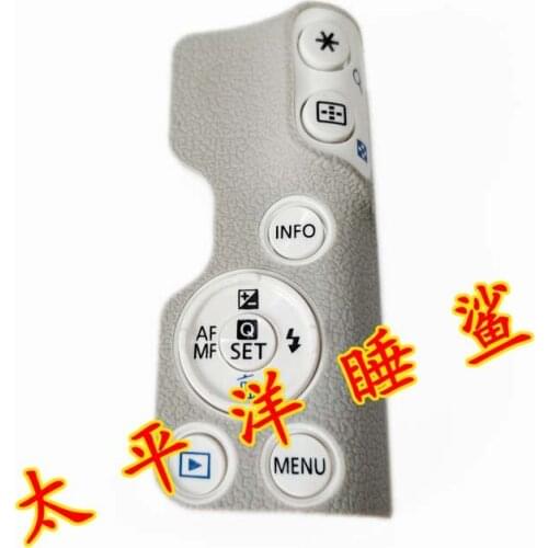 For Canon EOS M50 Kiss M SLR Rear Cover Back Case Set Menu Button Key Keyboard Thumb Rubber White NEW Original