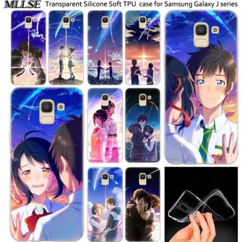 Hot Anime your name Soft Silicone Case For Samsung Galaxy J2Pro J4 J6 J8 2018 J3 J5 J7 2016 2017EU Prime CORE Plus Fashion Cover
