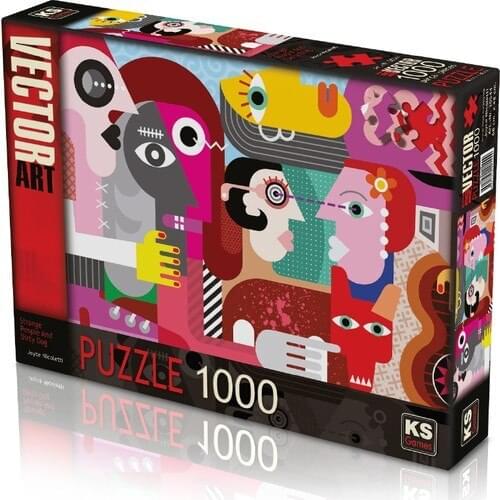 Ks Games 1000 Piece Jigsaw Puzzle Strange People And Dirty Dog
