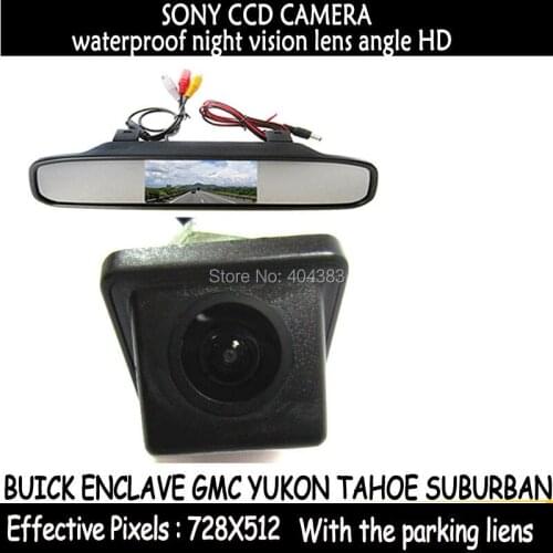Rear View Camera Parking 4.3"Lcd Color Camera With HD SONY CCD Car Rear View Camera for BUICK ENCLAVE GMC YUKON TAHOE SUBURBAN