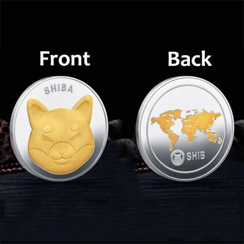 Cool New Dogecoin Shiba Inu Coin (SHIB) Crypto Metal Gold Plated Physical Shib Doge Souvenir Commemorative Coins