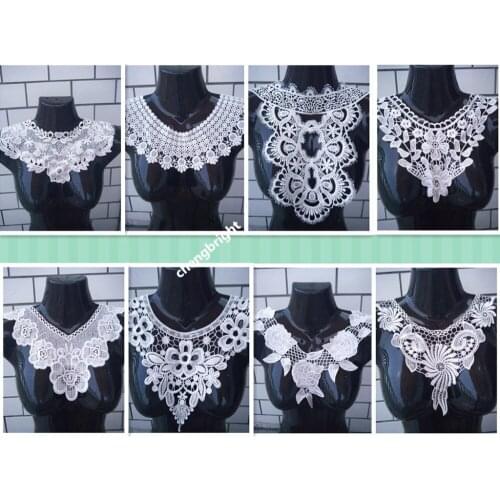 NEW 1pcs Lace collar 15 Sexy Style flower and heart Venetian lace Decoration decoration, lace fabric Sewing accessories diy