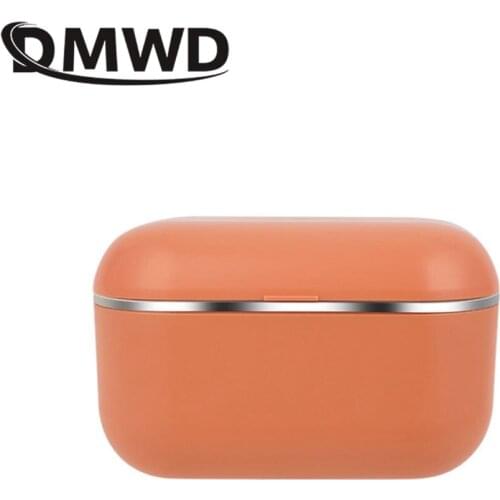DMWD Electric Heating Lunch Box Portable Rice Cooker Thermal Food Heater Cooking Container Office Warmer 12/110/220V