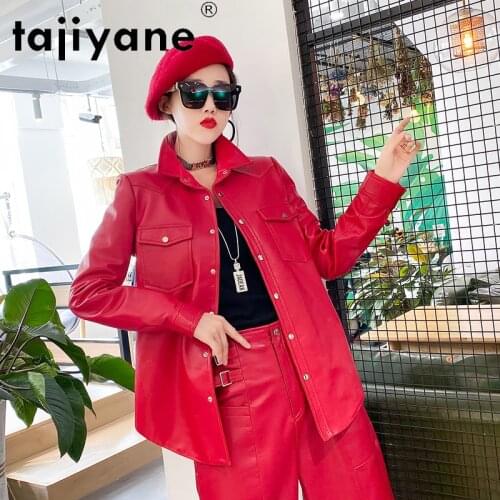 Lothes Leather Real for Women Ladies Woman Genuine Sheepksin Jackets Female Coats Korean Style Mujer Chaqueta TN1759