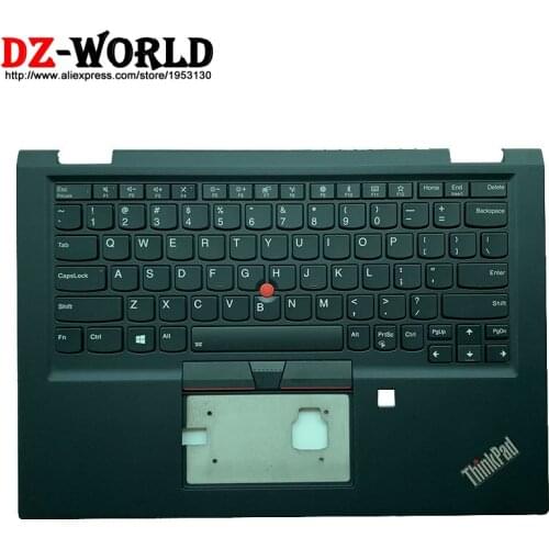 New/orig US English Backlit Keyboard With Wlan Shell C Cover Palmrest Upper Case for Lenovo Thinkpad X390 Yoga Laptop 02HL645