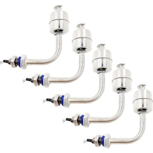 New Right Angle Water Level Sensor Liquid Float Switch Tank Pool Stainless Steel 10W ESC7810 1A1