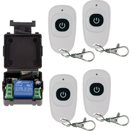 Simple Mini Size DC 12V 1CH 1 CH 10A RF Wireless Remote Control Switch System, Receiver+ Transmitter ,315/433 MHz